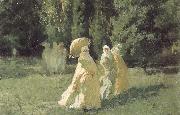 Cesare Biseo The Favorites from the Harem in the Park Spain oil painting artist